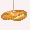 Modern Bamboo Pendant Light – Wicker Chandelier