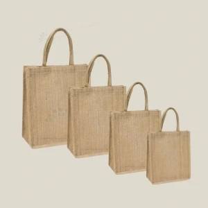 EarthTote Classic Brown Jute Carry Bag