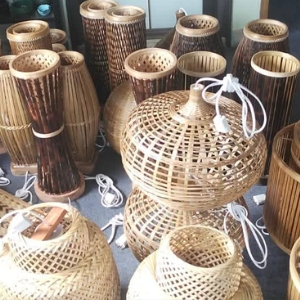 Handwoven Bamboo Cane Storage Basket