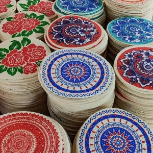Natural Cane & Bamboo OrganiRustic Jute Placemat – Handmade Natural Table Settingzer Basket