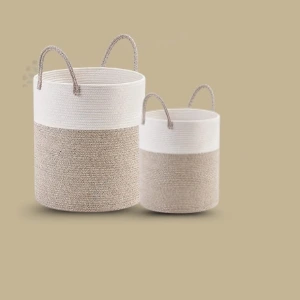 _NestWeave Soft Cotton Storage Basket